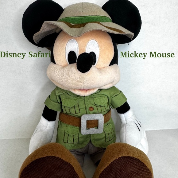 Disney Other - Safari Mickey Mouse Plush Stuffed Toy/Animal Kingdom/Disney Collector's Item